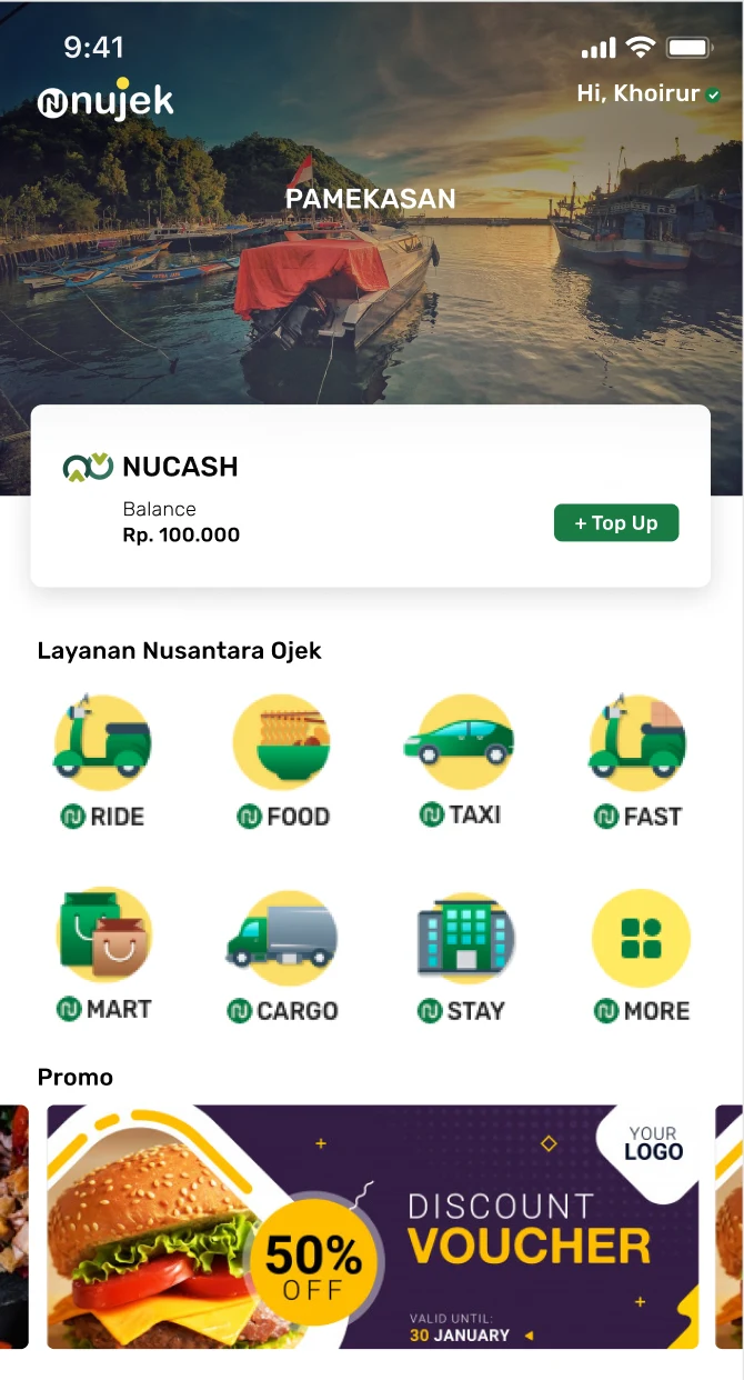 Nujek - Nusantara Ojek screenshot
